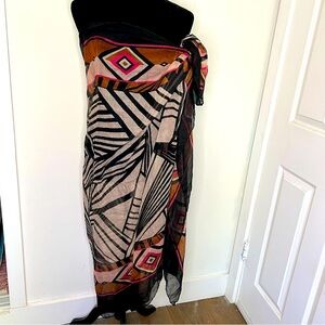 Charlotte Russe Geometric Boho Kimono Wrap Scarf NWT